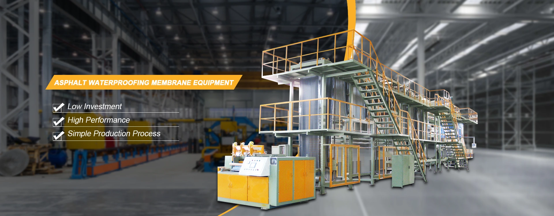 China asfalto impermeabilizante fabricante de equipamentos de membrana