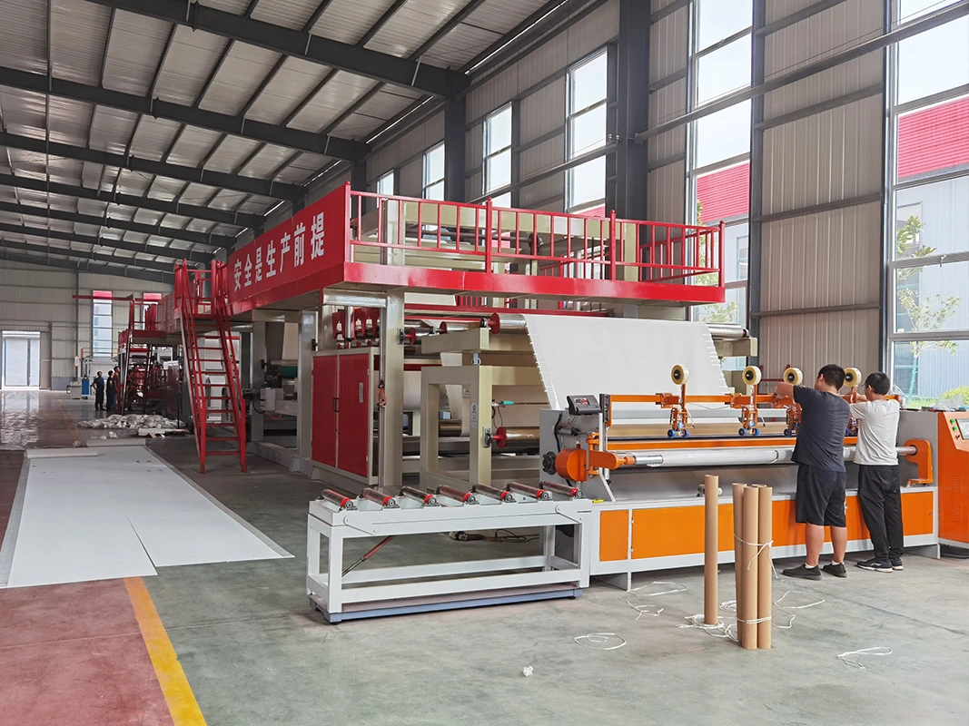 Linha de produção de membrana impermeável de polímero