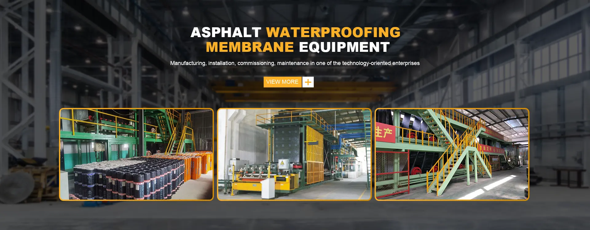 China Polymer Propertem impermeável fornecedor de linha de produção de membranas